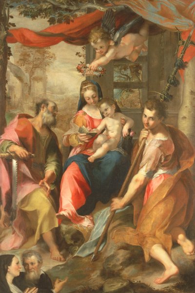 Madonna of San Simone with St. Simon by Federico Barocci